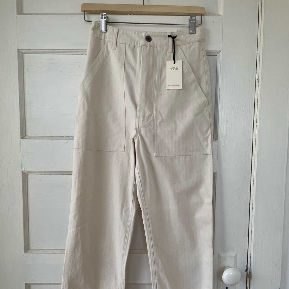 Cream, P&Co Service fatigue pants, UK 6, US 2
